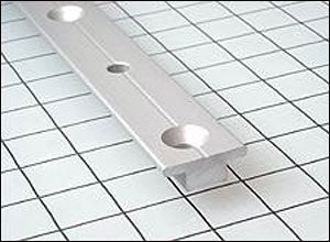 T-Track, 1 inchx1/8 inch(25x3mm), 4'(1.2m) Silver