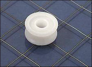 Sheave, 2 3/8 inch(60mm) OD, White Delrin