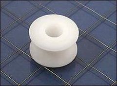 Sheave, 1 1/16 inch(27mm) OD, White Delrin