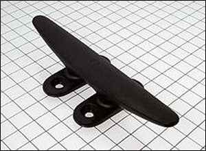 Cleat, 4 Hole Deck, 8 inch(203mm), Black