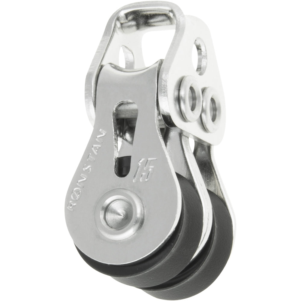 Ronstan Series 15 Ball Bearing Utility Block - Double, Loop Head [RF15202]