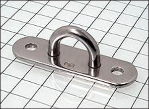 Pad Eye, Welded, 4 1/4 inchL x 1/4 inchW (108x32mm)