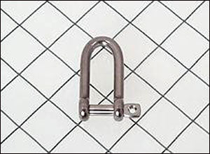Long D Shackle, 3/16 inch(5mm) Pin